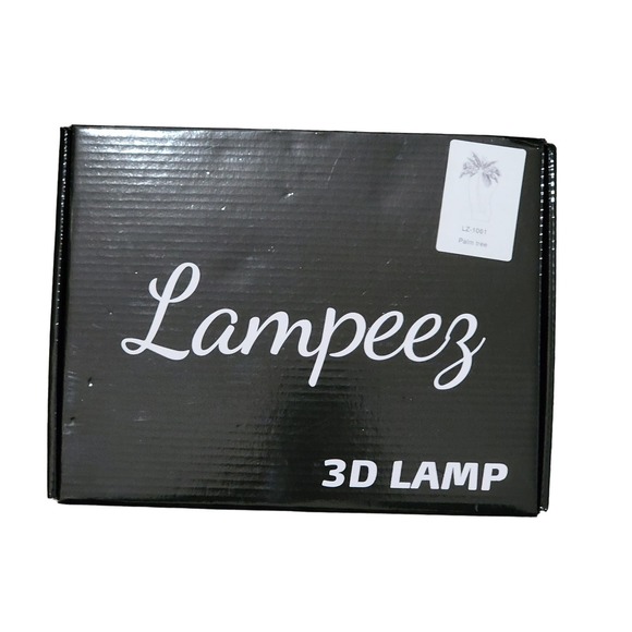 Lampeez PALM TREE 3D ILLUSION LAMP NIB - Picture 2 of 4